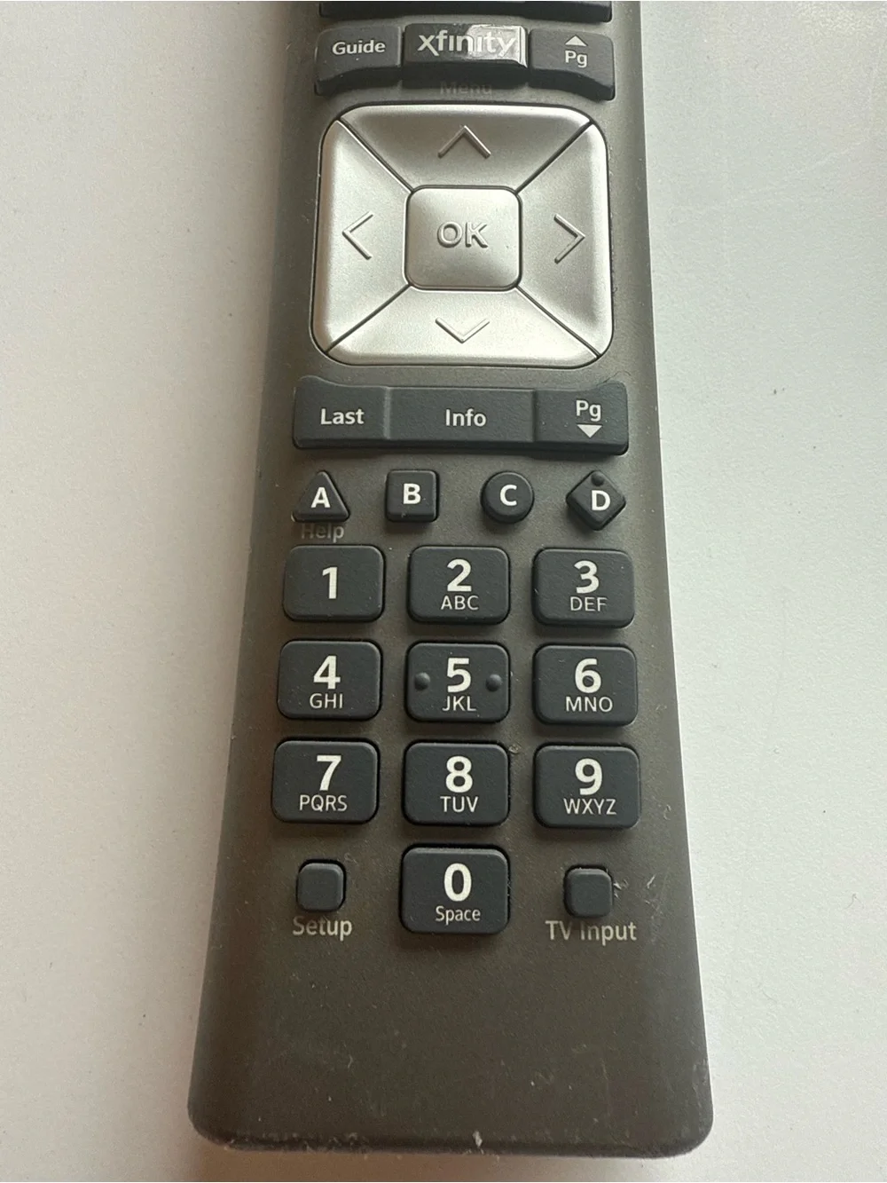Remote Control in Dark Gray with Silver D-Pad